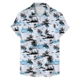 thumbnail image 5 of ZHANGDER Men's Hawaiian Shirts Casual Short Sleeve Button Down Shirt Beach Vacation Outfits, S-3XL, 5 of 7