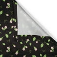 thumbnail image 4 of Ambesonne Rose Window Valance, Rosebuds with Stems and Leaves, 54" X 18", Pale Green Black, 4 of 5
