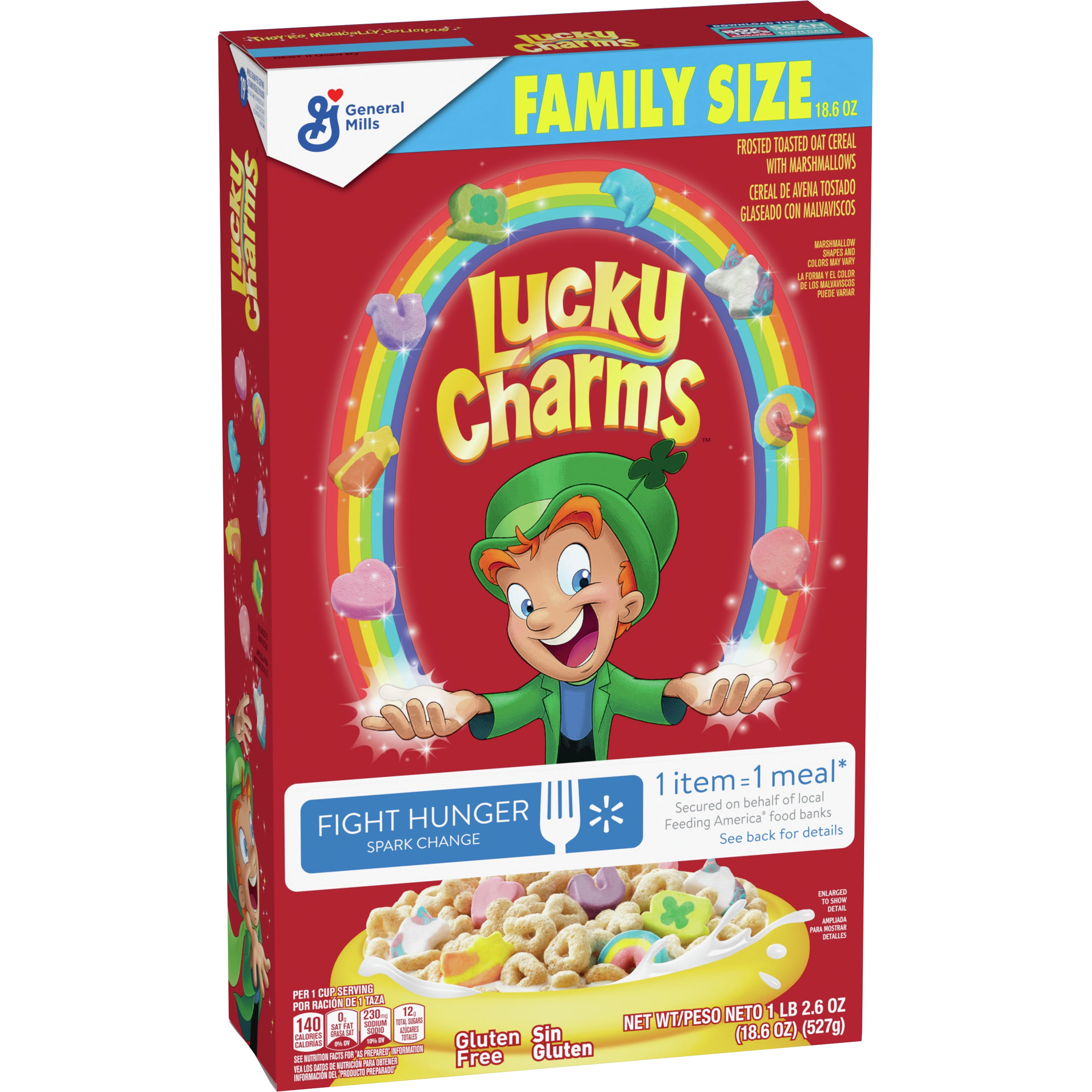 Lucky Charms Gluten Free Cereal with Marshmallows, 18.6 OZ