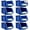 Blue, variant on DJC Supply Heavy duty thermoplastic storage bin organizer, Stackable, Hangable, Side-connect (GREY (2 PACK), MEDIUM 5.9" X 9.4" X 4.9")