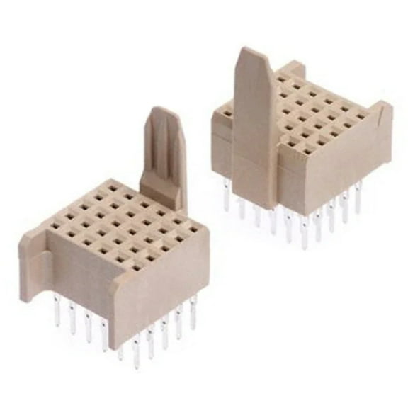 MP2-R090-51S1-LR Connector Receptacle 90Pos Futurebus  Female Sockets Through Hole Beige