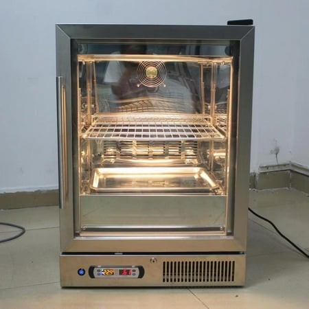 Kolice Commercial Beef Aging Showcase Freezer, Beef Display Showcase Freezer, Steak Aging Machine-168L, 2 Tiers,Temperature Range: -5C to 10C