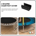 thumbnail image 2 of ABPETE chair leg floor protectors,25Pcs Plastic Chair Foot U Shaped Floor Glides Tubing Caps Cover Chair Feet Pads Furniture Foot Rectangle Non-Slip Chairs Leg Tip Protectors(22MM), 2 of 15