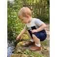 thumbnail image 3 of BemeyourBBs 2Pcs Infant Baby Boy 2 Piece Outfit Summer Clothes Crew Neck Short Sleeve Patchwork Rib Knit Romper and Elastic Waist Shorts Set, 3 of 9