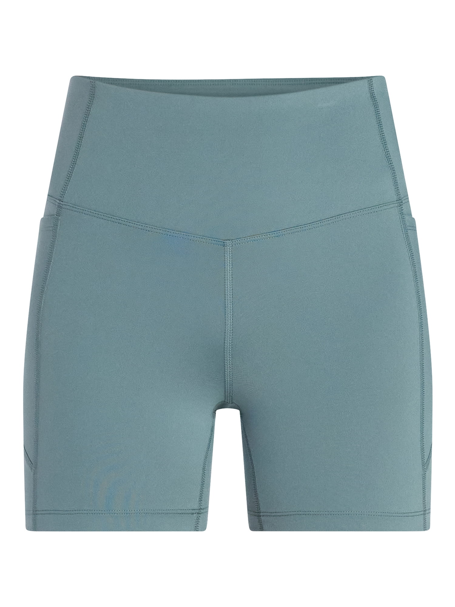 Athletic Works Women's High Rise Bike Shorts, 5" Inseam, Size XS-4X