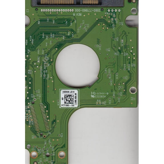 WD10JPVX-75JC3T0, 2061-771960-100 AD, WD SATA 2.5 PCB