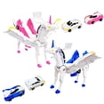 thumbnail image 1 of Coche de carreras Transforming Car Robot Toy Fogsea Unicorn, azul, 1 of 4