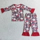thumbnail image 2 of Ropa de invierno para niños, conjunto de ropa de dormir de Navidad, camisa de guitarra de Papá Noel, pantalones rojos, pijamas de moda, 2 of 4