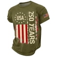 thumbnail image 3 of Letdown 250th Anniversary US Shirt 4th Of July United States 250 Years Since 1776 2026 Crew Neck Tshirt for Men Summer Shirt for Men Vacation Soft Top Daily Tops Men Classic Style for Work, 3 of 6