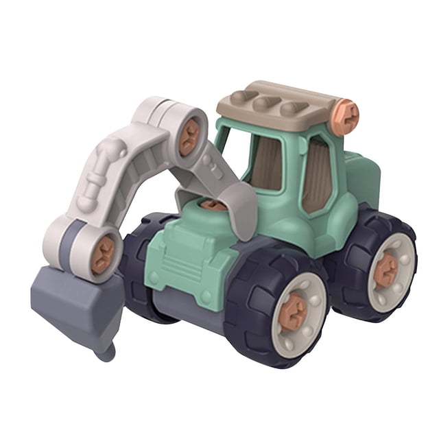 Set de juguetes de construcción DIY para excavadoras de vehículos de construcción para niños