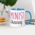 thumbnail image 4 of CafePress - Feminist In Training Mug - 11 oz Ceramic Mug - Novelty Coffee Tea Cup, 4 of 6