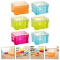 thumbnail image 2 of Caja de almacenamiento de plástico pequeña con tapa, 6 unidades, 2 of 5