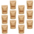 thumbnail image 2 of 50 bolsas de papel kraft reutilizables con válvula, ideales para sellar alimentos y té., 2 of 7