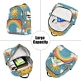 thumbnail image 5 of FORMRS Mini Backpack Purse for Women Travel Daypack Casual Shoulder Bag, Rainbow with Stars, 5 of 7
