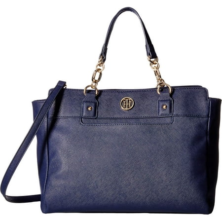 Tommy Hilfiger Evaline Convertible Crossbody Satchel - Navy - One Size