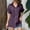 Purple, variant on TYGHBN Women's Solid Color Linen Short Sleeve Casual Loose Shirt Women Compression Long Sleeve Shirt Womens Shirts Casual Women Active Wear Tops T Shirts for Women Elbow Tops for Women Long Sleeve