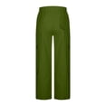 thumbnail image 6 of Cargo Pants Women Fashionable Casual Side Pockets High Waisted Elastic Straight Leg Loose Fitting Work Pants, 6 of 6