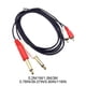 thumbnail image 3 of Adaptador RCA a 1/4, cable adaptador RCA macho a 1/4 6,35 mm, 2 conectores estéreo TRS de 6,35 mm (1/4 de pulgada) a 2 conectores RCA macho para audio., 3 of 5