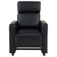 thumbnail image 5 of Toohey Upholstered Home Theater Push Back Recliner Black, 5 of 9