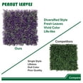 thumbnail image 6 of Grass Wall Panel 20'x20', 2Packs Artificial Greenery Wall Backdrop Faux Fence Privacy Screen Fake Hedge Topiary Boxwood Décor for Indoor Outdoor, Purple Leaves, 6 of 8