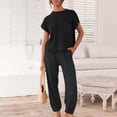 thumbnail image 6 of Women's 2 Piece Casual Outfit Long Sleeve Top and Pants Set, 6 of 9