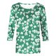 thumbnail image 4 of Fiudx Ofertas Flash Del Día Solo En Línea Camiseta Estampada para Mujer, Blusa de Manga 3/4 de Longitud Media, Tops Informales con Cuello Redondo, 4 of 4