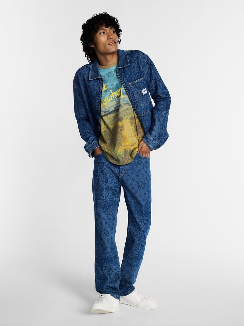 ジャケット・アウター DENIM LIKE PRINT SHIRT Kacey Lee Men's Denim Workwear Jacket, Sizes S-2XL - Walmart.com