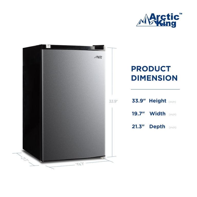Arctic King 4.4 Cu Ft Compact Refrigerator, Stainless Steel – Mini