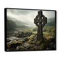 thumbnail image 2 of Designart "Ireland Celtic euphony" Ireland Floater Framed Wall Art Print, 2 of 7
