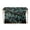 Green Black Leaf Print, variant on Women's Leather Clutch Handbags- Removable Shoulder Straps Leather Crossbody Bag(2-in-1), Night Dragonfly