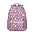 thumbnail image 1 of Colorful Cartoon Students Backpack Fun Graffiti Style with Moon, Stars, and Space Theme, Durable and Comfortable for Students’s School and Outdoor Use, 1 of 6