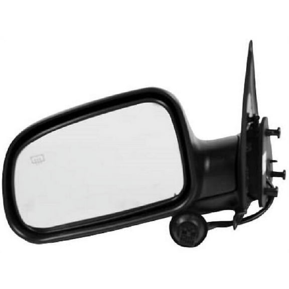 Left Driver Side Power Mirror - Textured - with Heated Glass - without Auto Dimming Glass - Compatible with 1999 - 2004 Jeep Grand Cherokee 2000 2001 2002 2003