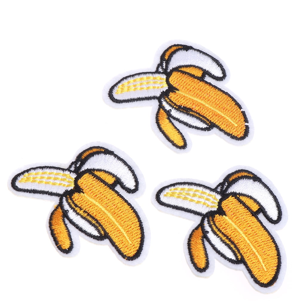Fruit Banana Embroidered Iron on Patches for Clothing DIY Apparel Accessory NICA Fruit Banana Embroidered Iron on Patches for Clothing DIY Apparel Accessory NICA
