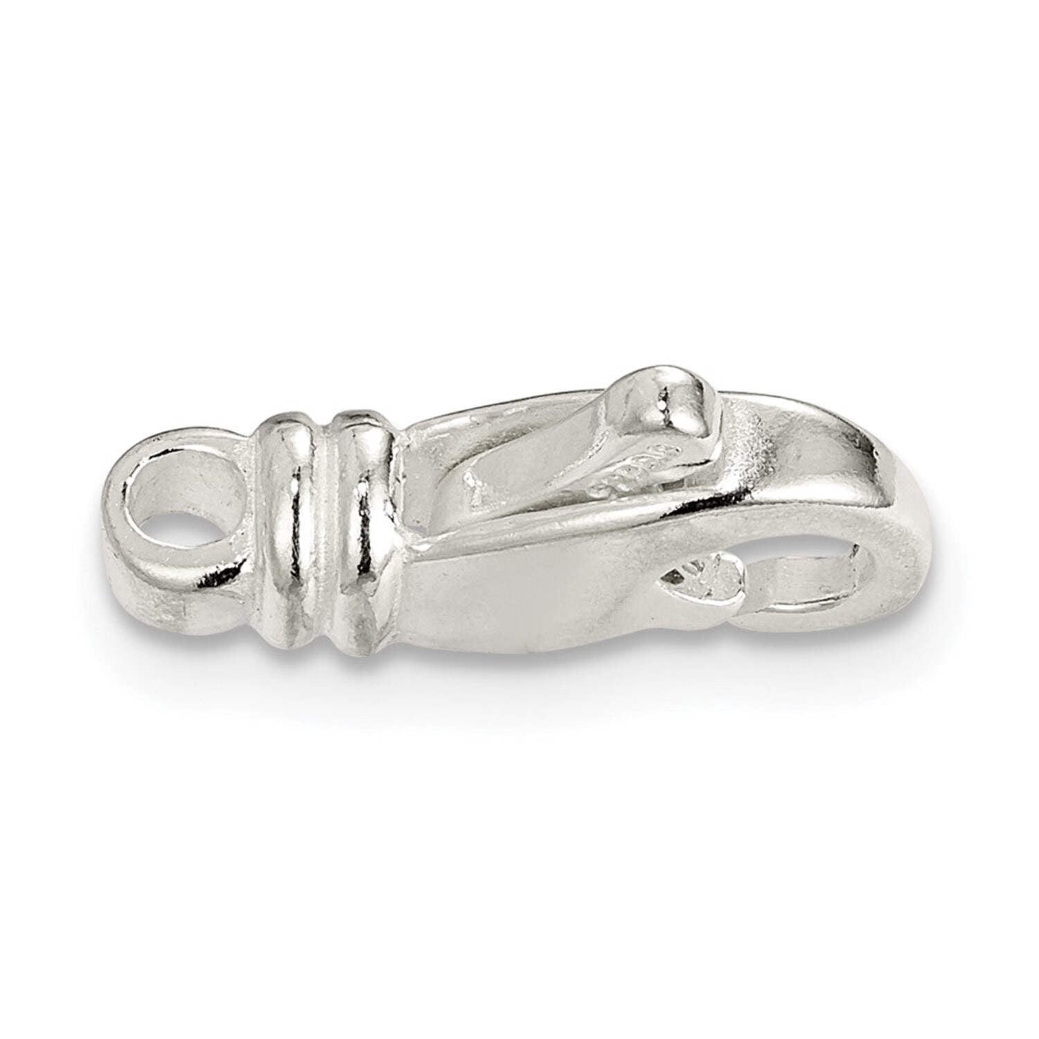 Sterling Silver 16.5 x 7.2mm Fancy Lobster Clasp