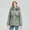 #4 Green, variant on PFRNLF Winter Coats for Women Thicken Fleece Outerwear Windproof Warm Puffer Jacket with Faux Fur Hood
