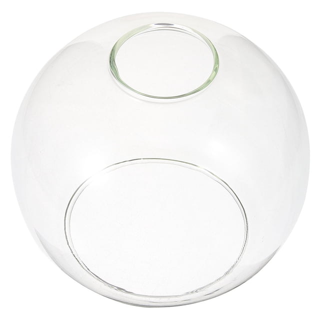 Pantalla de lámpara esférica de doble orificio, globo de cristal, para lámpara colgante E27. Pantalla de cristal transparente de doble apertura, repuesto para decoración del hogar estilo rústico.