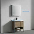 thumbnail image 2 of Blossom Turin 30" Vanity with Acrylic Sink | Classic Oak | All-Wood Freestanding Cabinet | Modern Design, 2 of 5