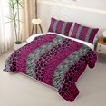 thumbnail image 3 of Erosebridal Pink Zebra Lines Twin Quilt Set,Abstract Geometric Stripes Twin Coverlet Set For Girls,2 Pieces, 3 of 7