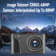 thumbnail image 4 of Cámara Digital De 8k, Cámara UHD De 88MP Con Control WiFi, Cámara De Zoom De 18x Para Vlogging Con Pantalla De Flip De 3 Pulgadas De 180, Enfoque Automático Para Video De, 4 of 7