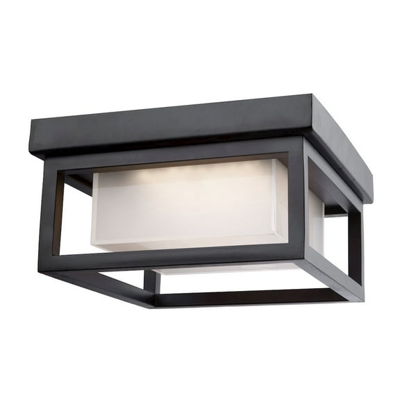 Artcraft Lighting Overbrook 1-Light Outdoor Flush Mount Black