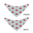 thumbnail image 6 of Goofa Cute Red Crabs With Nautical Pattern Pet Scarf Bandana - Adjustable and Comfortable,Dog Scarf Bib Kerchief Breedfor Dogs and Cats-Medium, 6 of 8