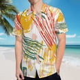 thumbnail image 5 of High Quality Hawaiian Shirts for Men Short Sleeve Aloha Beach Shirt Floral Summer Casual Button Down Shirts Blouses FIVCFI, 5 of 7