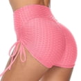thumbnail image 1 of Pantalones cortos de yoga de cintura alta para mujer con fruncido en el trasero y efecto lifting. Leggings deportivos para correr. Tejido de compresión, diseño adelgazante, múltiples tallas., 1 of 3