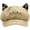 Light Khaki, variant on Women's Cute Retro Cat Ear Leopard Ear Corduroy Octagonal Newsboy Cap for Autumn and Winter
