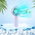 thumbnail image 2 of XGFHYJEH Hand Held Fan, Mini Fan Handheld, Hand Held Fan Rechargeable, Portable Folding Hand Held Cooling Fan, 2 of 7