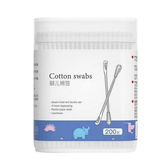 RAGUPEL Cotton Swabs,Sanitized Baby Ear Cleaner,Multi-Use Safety Swabs,Soft Cotton Swabs for Gentle Care