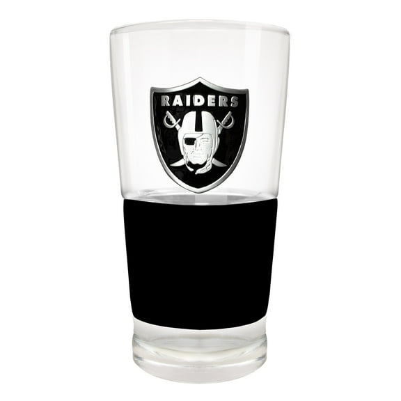 Las Vegas Raiders 22oz. Pilsner Glass with Silicone Grip