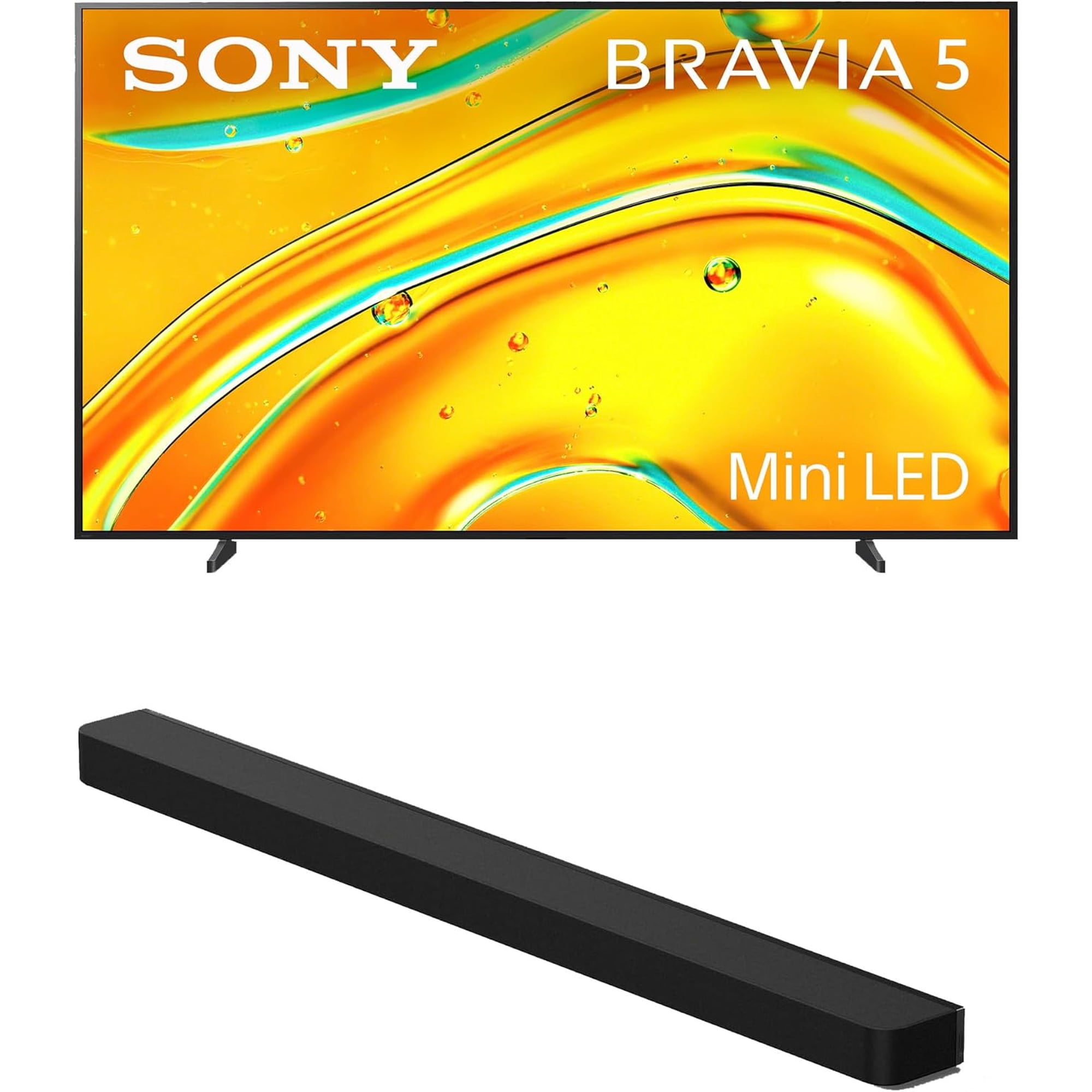 Sony K98XR50 98 Inch Bravia Mini LED 4K HDR Google TV with a Sony HT-A9000 BRAVIA Theater Bar Soundbar (2025)