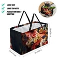 thumbnail image 2 of Fragmented Flowers Large Capacity Reusable Foldable Oxford Cloth Cube Organizer Storage Bag Picnic Baskets Picnic Basket, 2 of 7