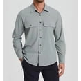 thumbnail image 5 of .Men's Sun Protection Shirt, Long Sleeve Hiking Fishing Shirt Cooling Quick Dry for Safari, 5 of 8
